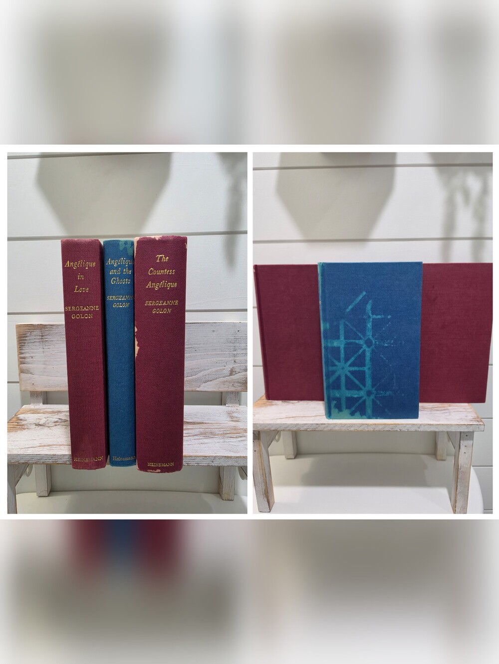 Vintage French Clothbound Book Set